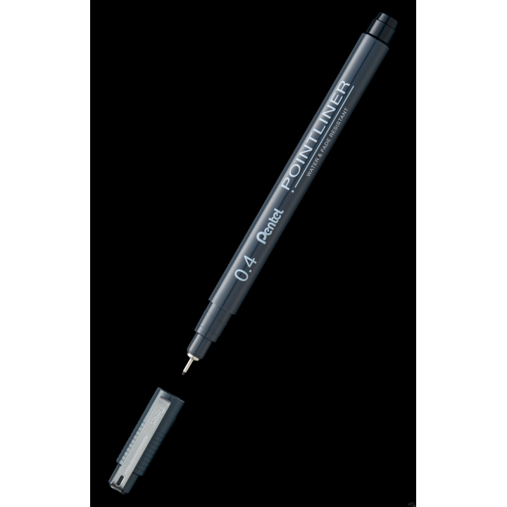 Cienkopis kalibrowany POINTLINER czarny S20P-4A 0,4mm PENTEL