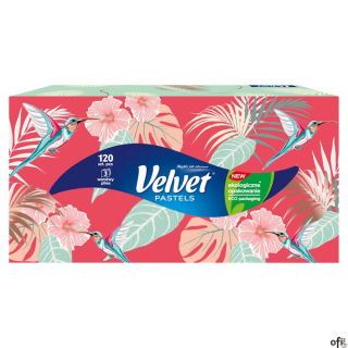 Chusteczki VELVET ART mix (120sztuk) 3 warstwy VELVET