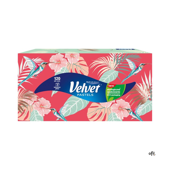 Chusteczki VELVET ART mix (120sztuk) 3 warstwy VELVET