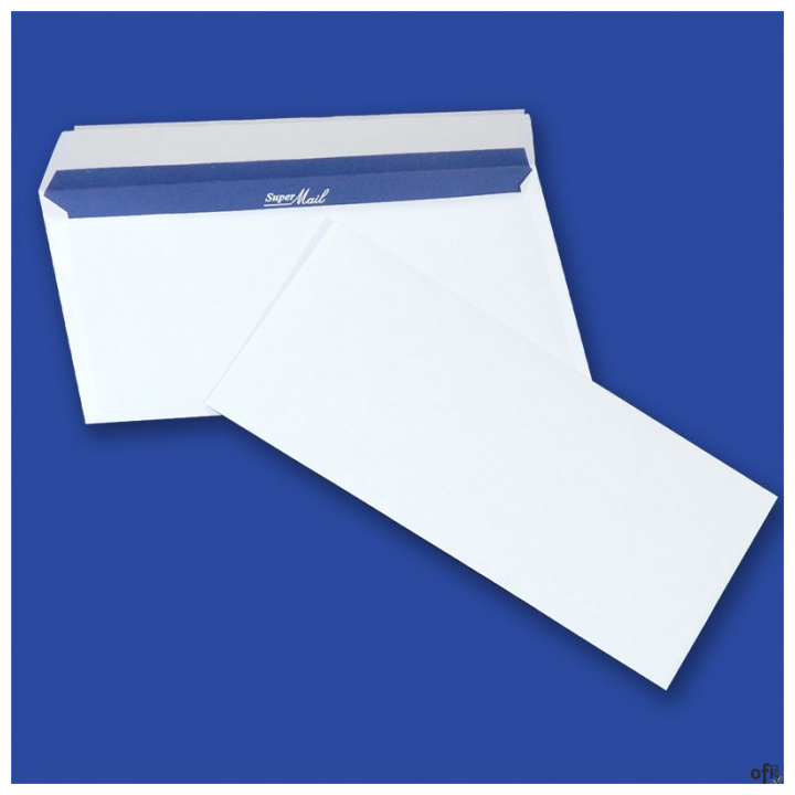 Koperty SUPER MAIL DL HK białe 100g (400szt.) NC samoklejące z paskiem 11239030