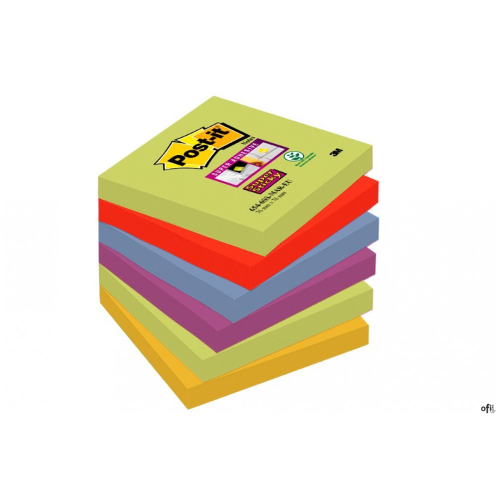 Bloczki_3M POST-IT 76x76mm MARRAKESZ 6x90k Super Sticky 70005251270
