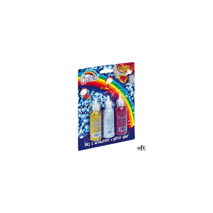 Klej brokatowy FIORELLO GR-BK20 3 kolory x20ml 170-2230