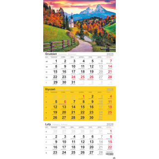 Kalendarz trójdzielny (H) 2026 Michalczyk i Prokop T-106T-10
