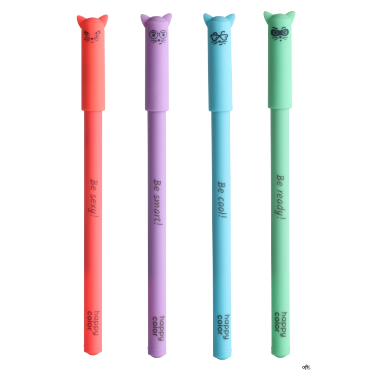 Długopis Feelingi CATS, 0.5 mm, niebieski, Happy color HA AGP10872-3