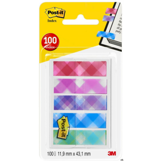 Zakładki indeksujące POST-IT_ Mini (684-PLD5), PP, 11,9x43,2mm, 5x20 kart., mix kolorów, 3M-70005277119