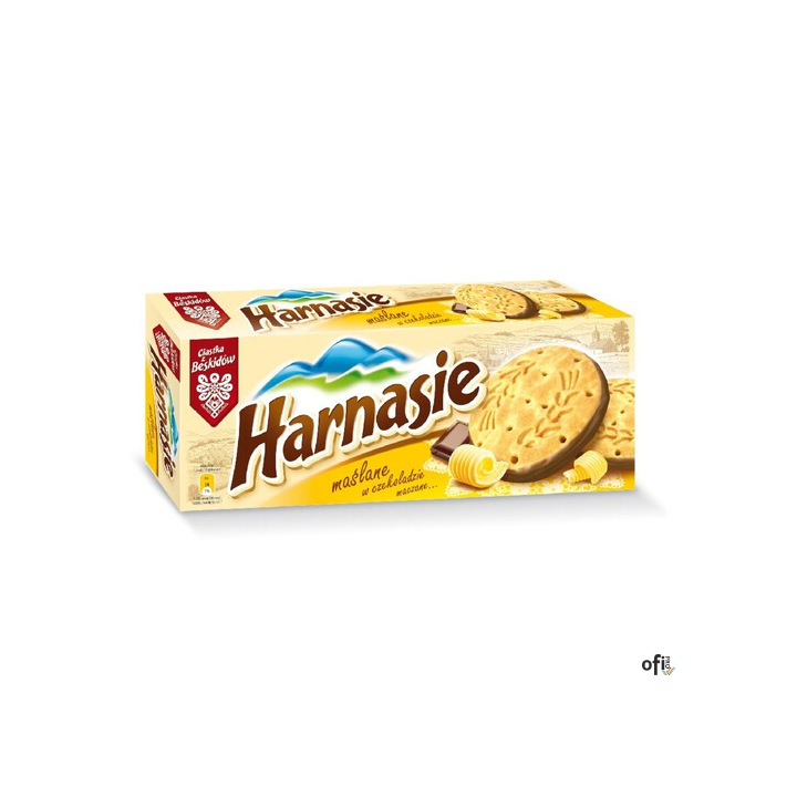 Harnasie maślane w czekoladzie maczane Ciastka z Beskidów 152 g
