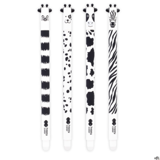 Długopis wymazywalny BLACK&WHITE, 0.5mm, niebieski,  Happy Color HA 4120 01BW-3