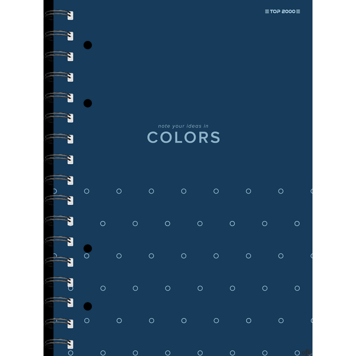 Kołozeszyt TOPCOLORS 2SPI A4 100K 70G kratka niebieskibieski 400169230 Top 2000
