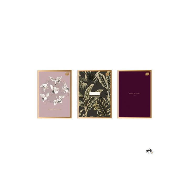 Zeszyt A4 60k kratka METALLIC SATIN GOLD INTERDRUK