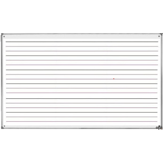 Tablica suchościeralna- magnetyczna 170x100cm trójlinia biała TSU17103L 2x3