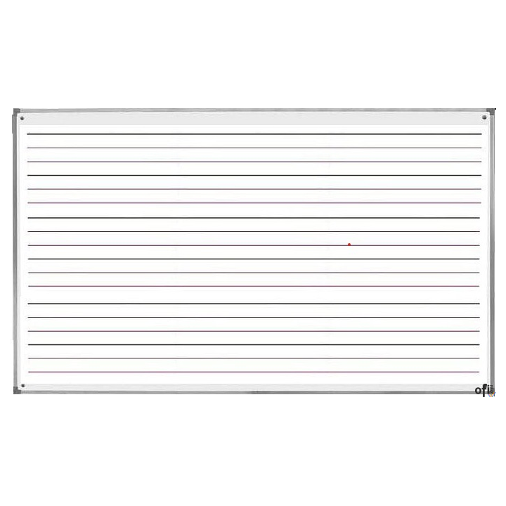 Tablica suchościeralna- magnetyczna 170x100cm trójlinia biała TSU17103L 2x3