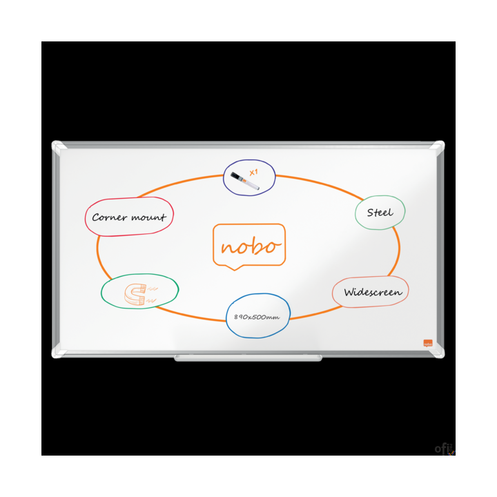 Tablica stalowa panoramiczna Nobo Premium Plus Widescreen 40 890x500mm 1915371