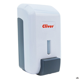 Podajnik do mydła, żelu, płynu do dezynfekcji 700ml biały CLIVER 0970
