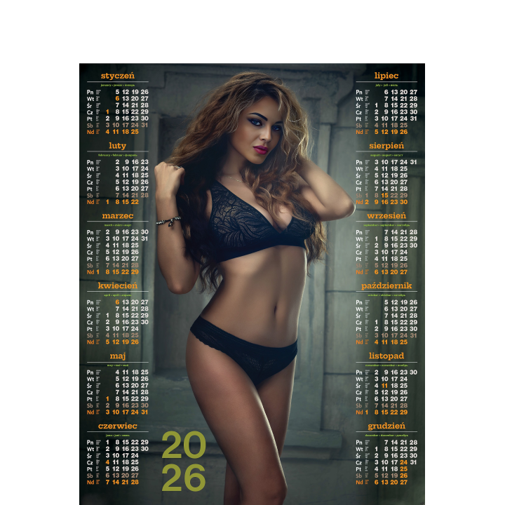 Kalendarz Plakatowy B-1, P13 - BEATA 2026