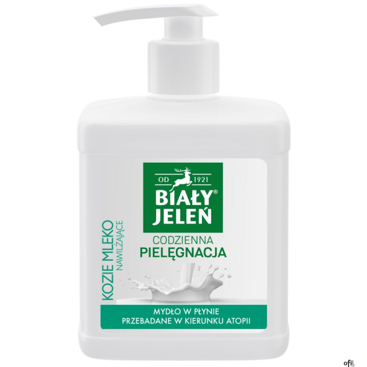 BIAŁY JELEŃ Mydło w płynie z dozownikiem 500ml KOZIE MLEKO