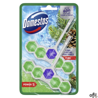 DOMESTOS Zawieszka do toalety POWER5 DUO PINE 5x2x55g 03259