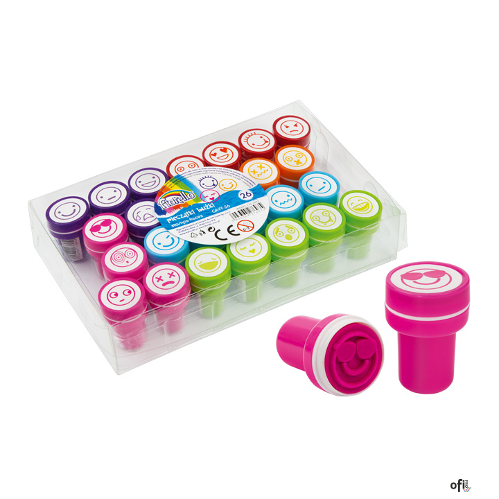 Stempelki FIORELLO dla dzieci BUŹKI ., 26 szt w zestawie 170-2431