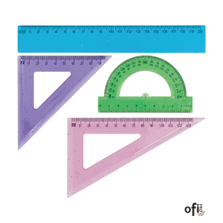 Zestaw geometryczny GR-032, brokat GRAND 130-1024