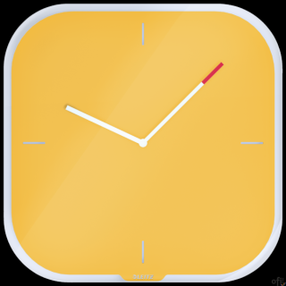 Zegar ścienny Leitz Cosy, żółty 90170019