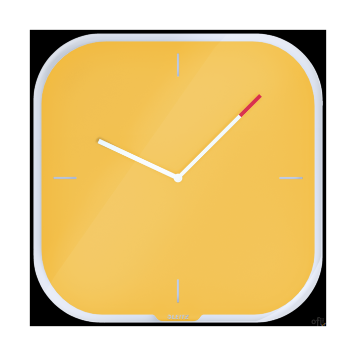 Zegar ścienny Leitz Cosy, żółty 90170019