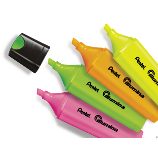 Zakreślacze płaski, 4 kolory  SL60-4 PENTEL