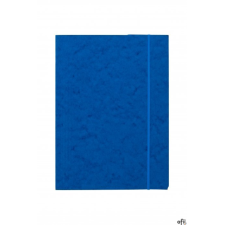 Teczka z gumką prostą DOTTS A4 preszpan niebieska 390g