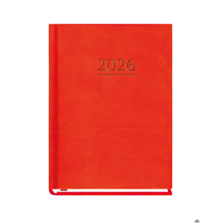 Terminarz OLA A6 2026 - czerwony Michalczyk i Prokop T-212V-C KALENDARZ tydzień na 2 stronach