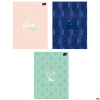 Zeszyt A4 80k kratka HYBRID INTERDRUK 2847