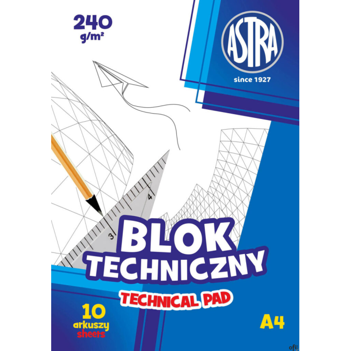 Blok techniczny ASTRAPAP A4 240g, 106119006
