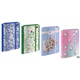 Teczka z gumką twarda oprawa A4+ GIRLS INTERDRUK