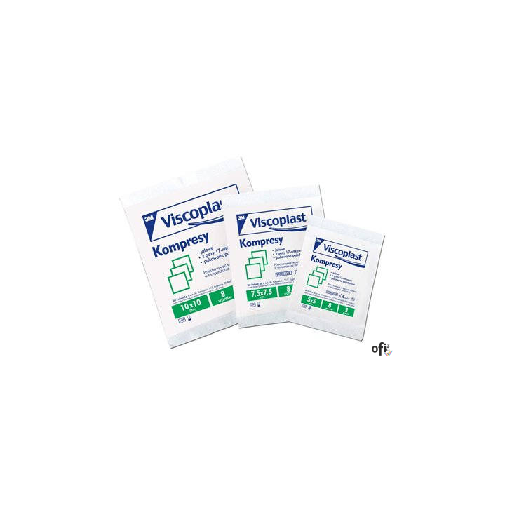 Kompresy jałowe bawełniane 10x10cm YP209000154 VISCOPLAST
