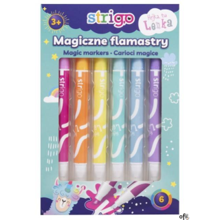 Flamastry STRIGO magiczne 6 kol. SSC143