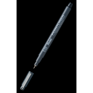Cienkopis kalibrowany POINTLINER czarny S20P-03A 0,03mm PENTEL