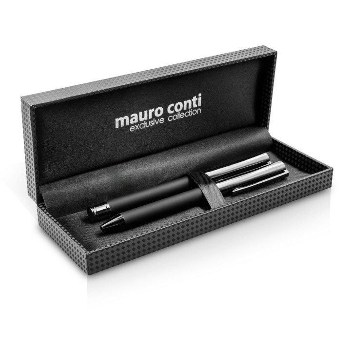 Zestaw piśmienniczy Mauro Conti, długopis i pióro kulkowe | Willie