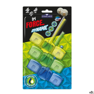 Kostka do WC zawieszka 3x45g TRIO-FORCE DYNAMIK (cytryna, morze, las) GENERAL FRESH  70705