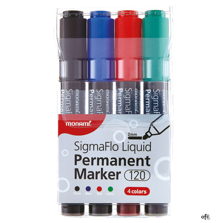 Marker permanentny SigmaFlo B 120 4 kol. 160-2449 MonAmi