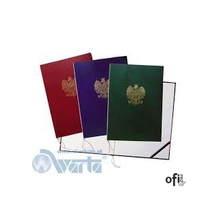 Okładka na dyplom 339-/Orzeł granatowa WARTA 339-060/075/076/077/090 SALE