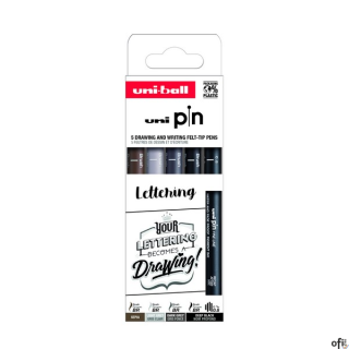 Cienkopis PIN 200, ZESTAW 5 SZT_LETTERING