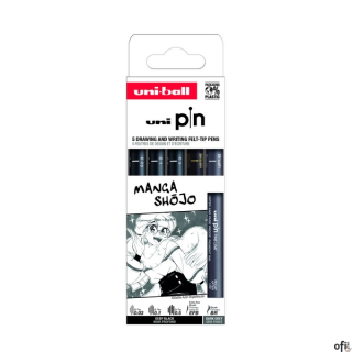 Cienkopis PIN 200, ZESTAW 5 SZT_MANGA_SHOJO