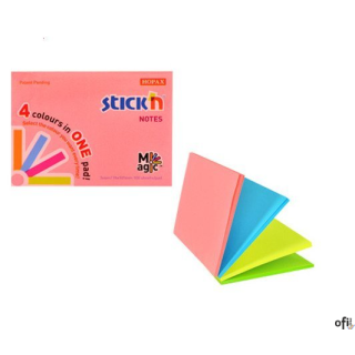 Bloczek STICKN MAGIC PAD 76x101mm neon mix kolorów 21572