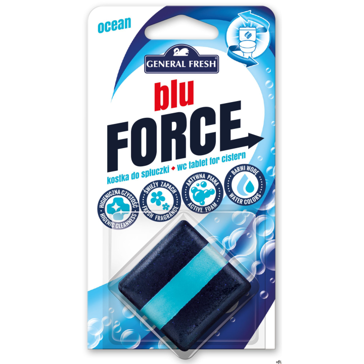 Kostka do WC BLU FORCE do spłuczki 50g morze GENERAL FRESH  50104