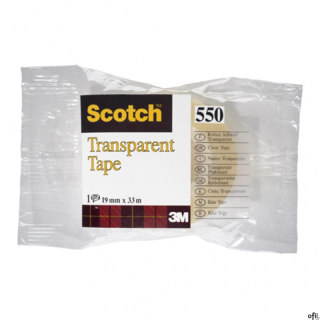 Nowy indeks tak1280011 Taśma biurowa SCOTCH transparent (550), 19mm, 33m, w folii
