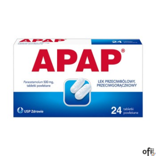 APAP, Paracetamol 500 mg, 24 tabletki