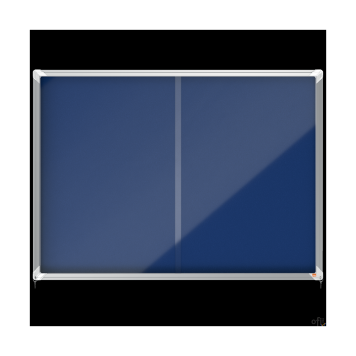 Gablota filcowa Nobo Premium Plus 18xA4, niebieska (drzwiczki przesówne) 1915334