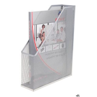 Pojemnik na czasopisma DOTTS siatka srebrny 73x250x316mm