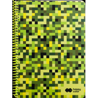 Kołonotatnik PIXI 3, A4, 80k, kratka, 80g/m2, Happy Color HA 4742 2030-PI3