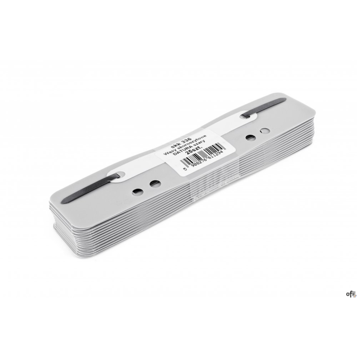 Wąsy_skoroszytowe DOTTS szare polipropylen 25sztuk