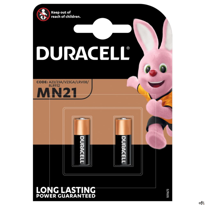 Bateria alkaliczna MN21 12V B2 (2szt)  DURACELL kluczyki alarmy piloty