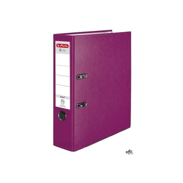 Segregator Q.FILE A4, 8 cm, PP jagodowy 300004844 HERLITZ