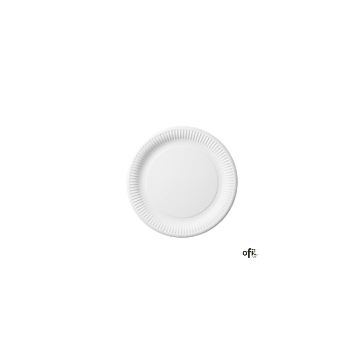 Talerz papierowy biały 18cm TnP op.100szt gramatura 230g 7500018